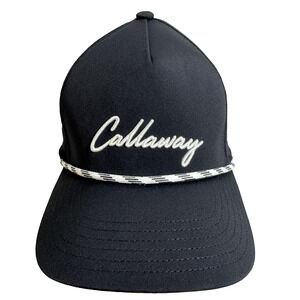 Callaway Birdie Putt Rope Black Adjustable Snapback Golf Hat/Cap 2025🔥🔥